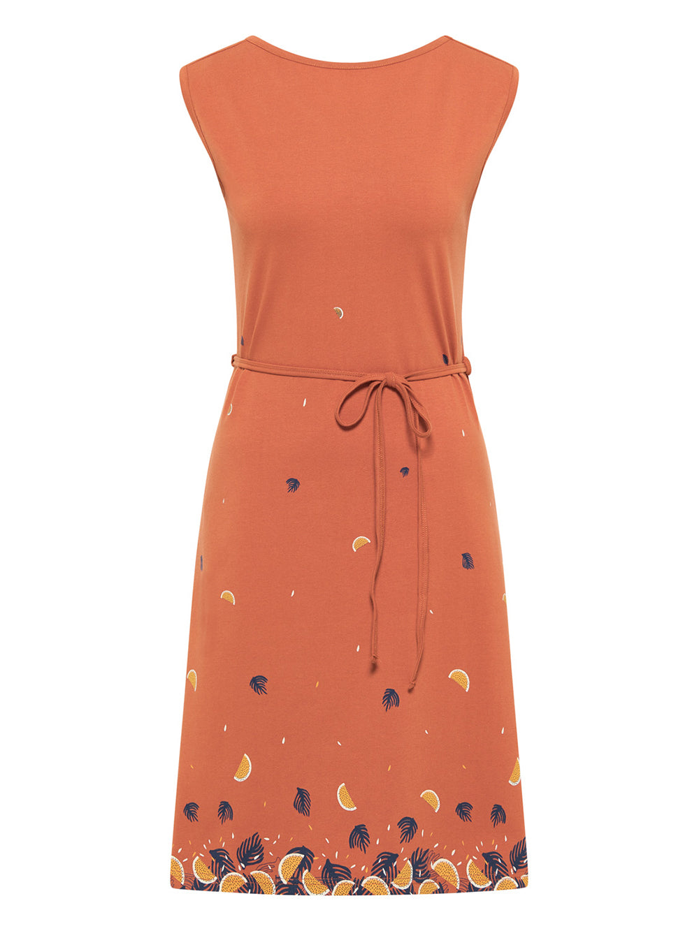 Jersey dress terracotta