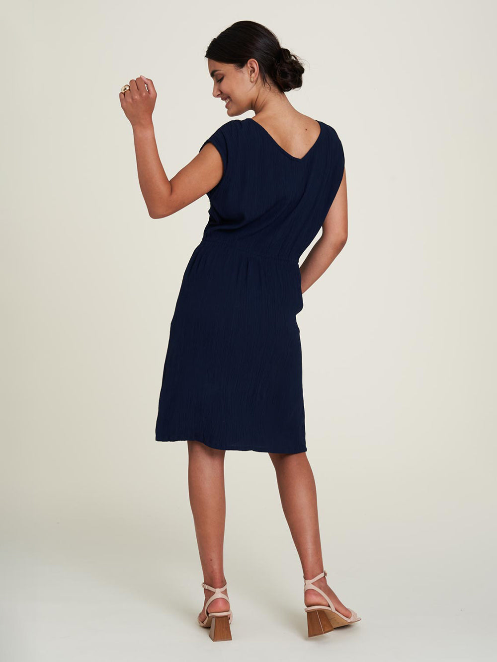 Tranquillo - Robe EcoVero™ marine foncé