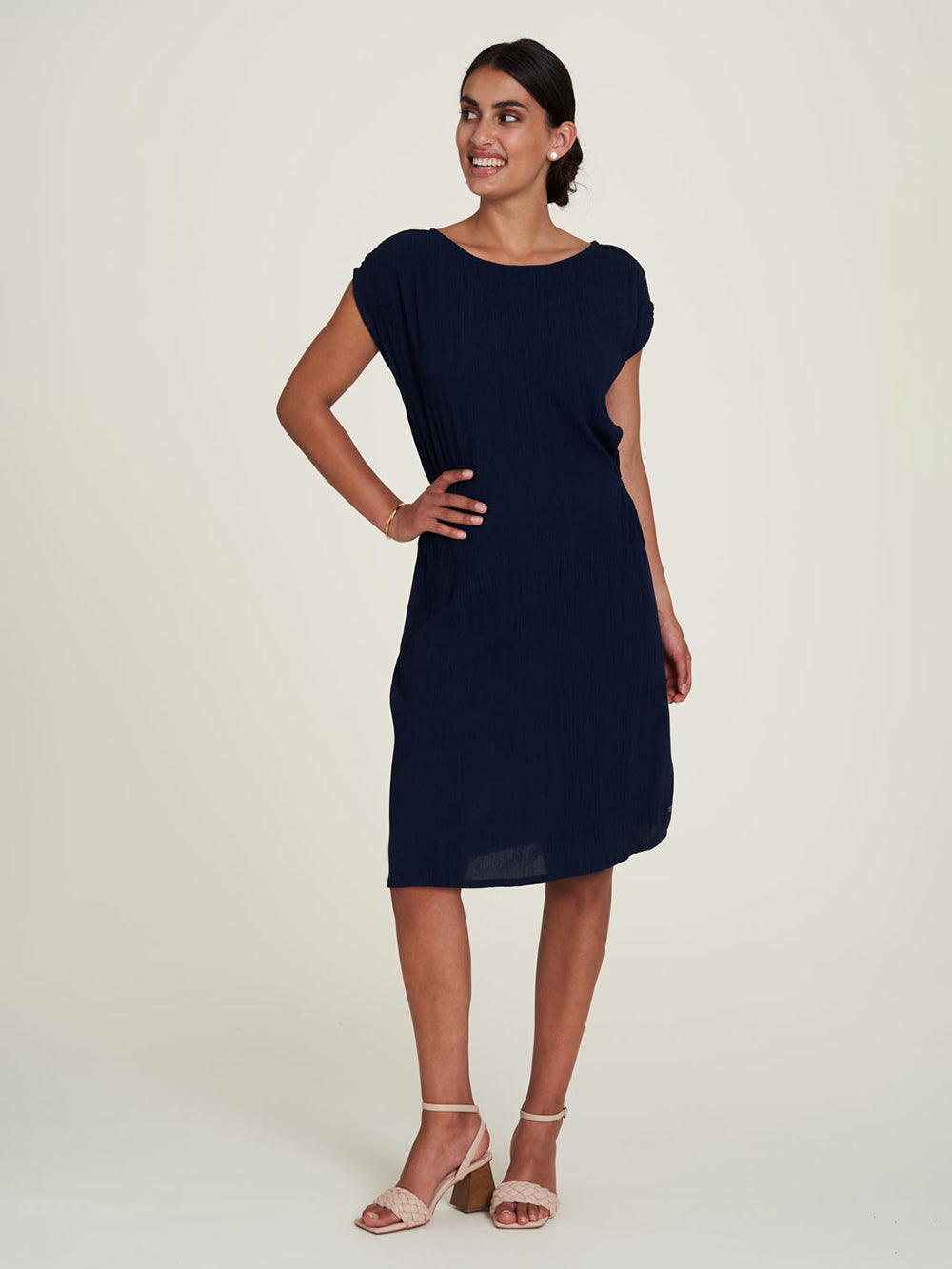 Tranquillo - Robe EcoVero™ marine foncé