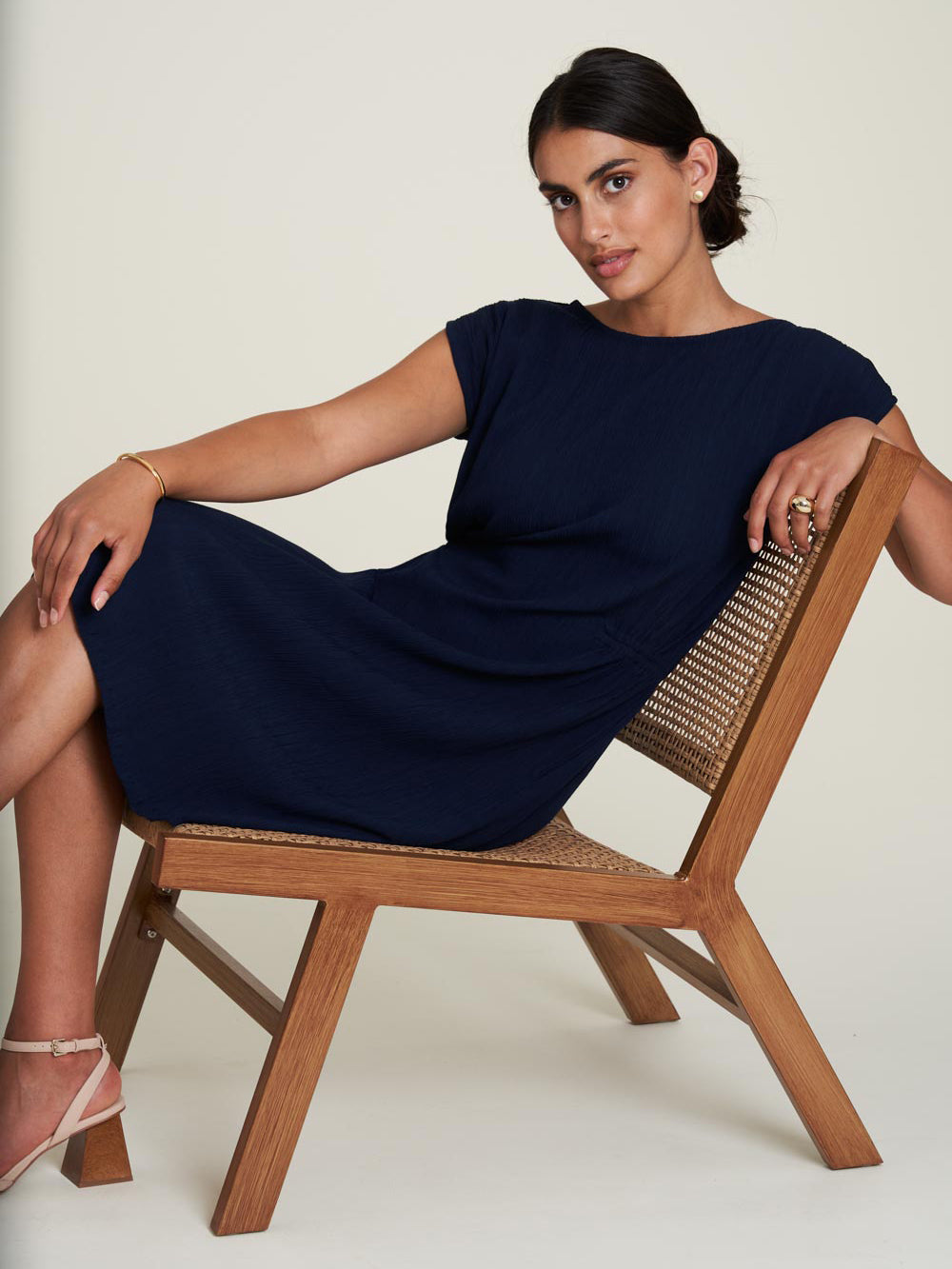 Tranquillo - Robe EcoVero™ marine foncé
