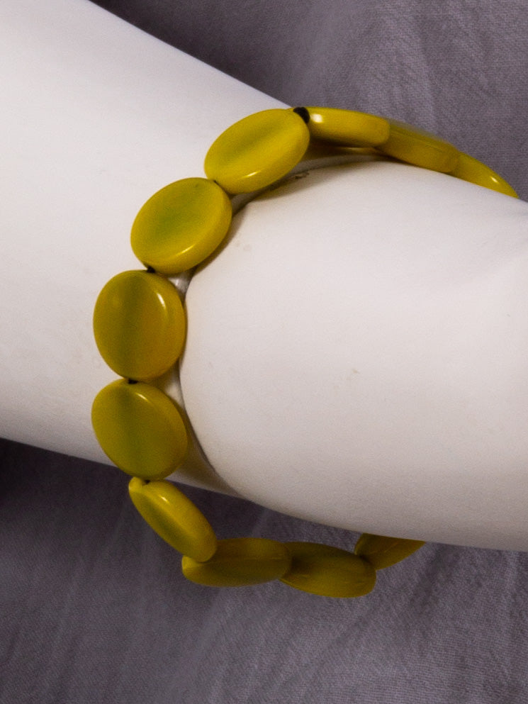 Armband Fichipu gelb - La Tagua Nuss
