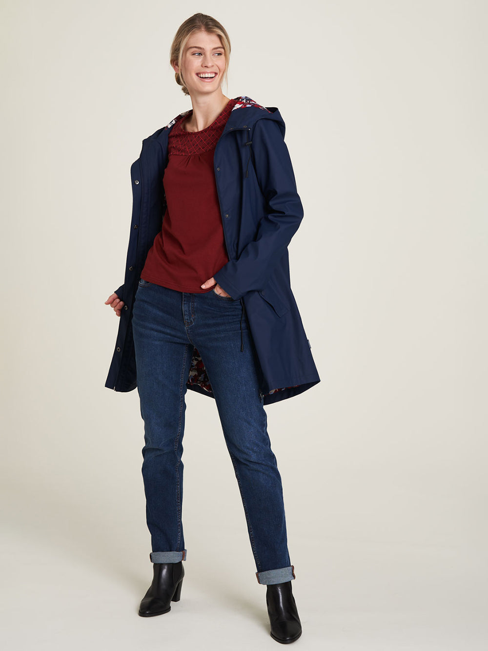 Regenjacke navy