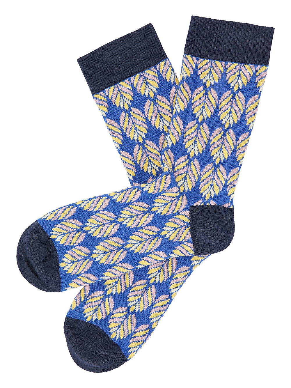 chaussettes à motifs saphir