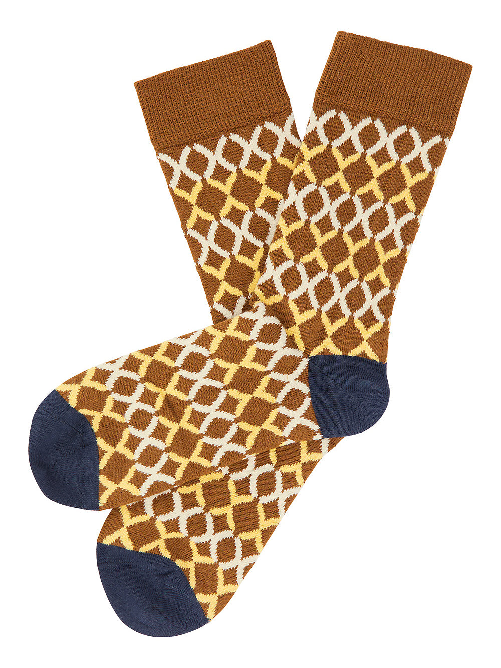 gemusterte Socken ginger