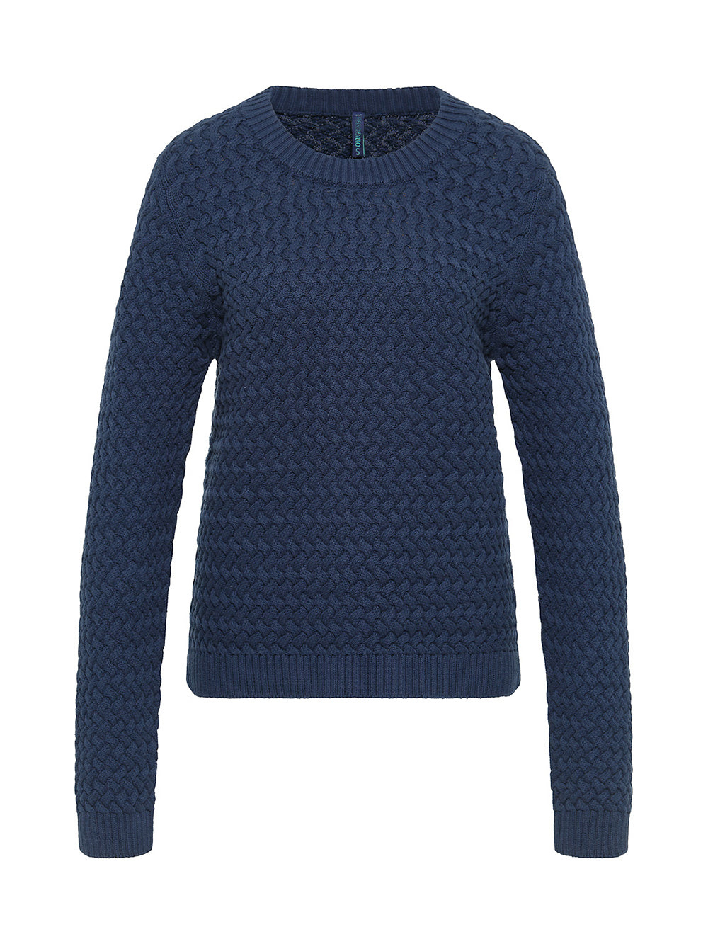 warm knitted sweater dark navy