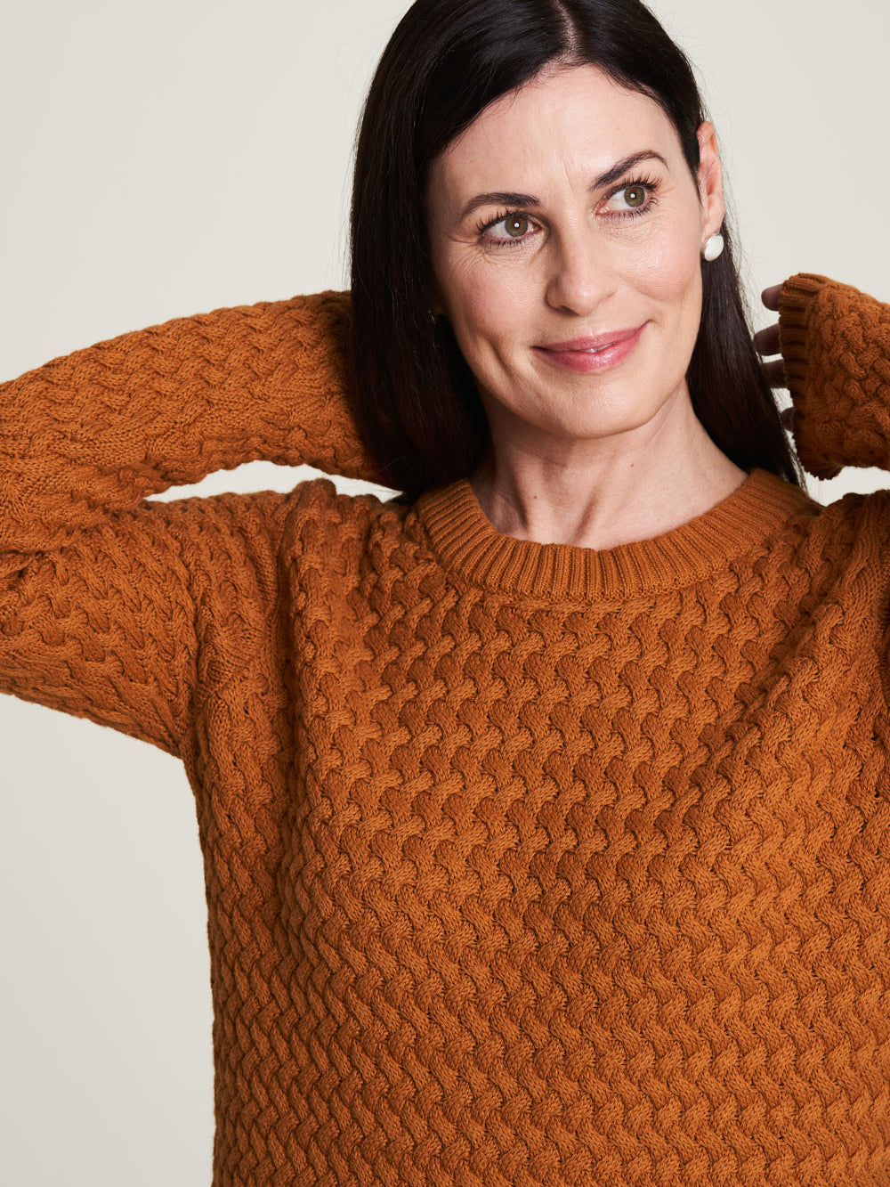 warm knitted sweater ginger