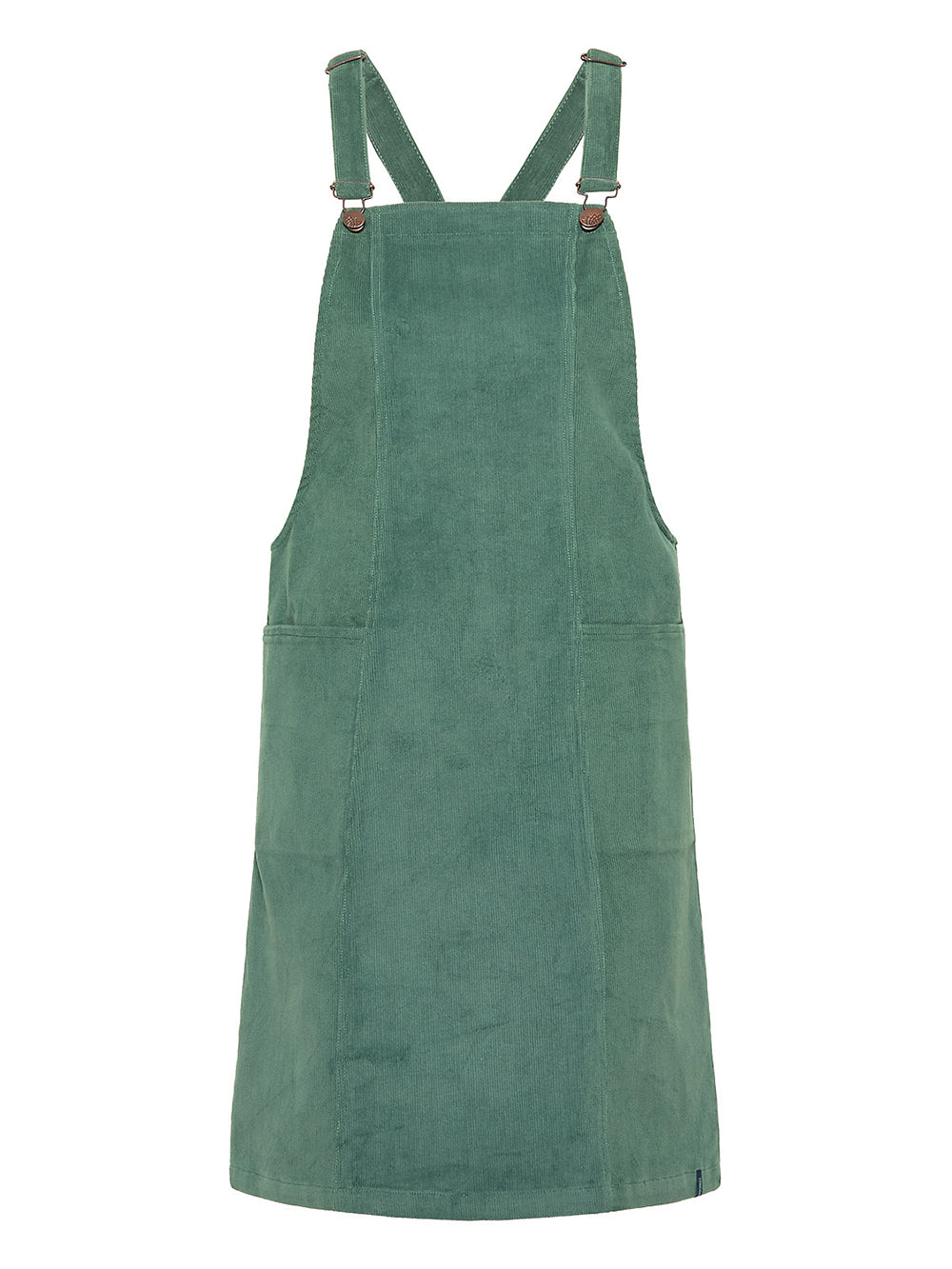 Robe velours côtelé vert fumée