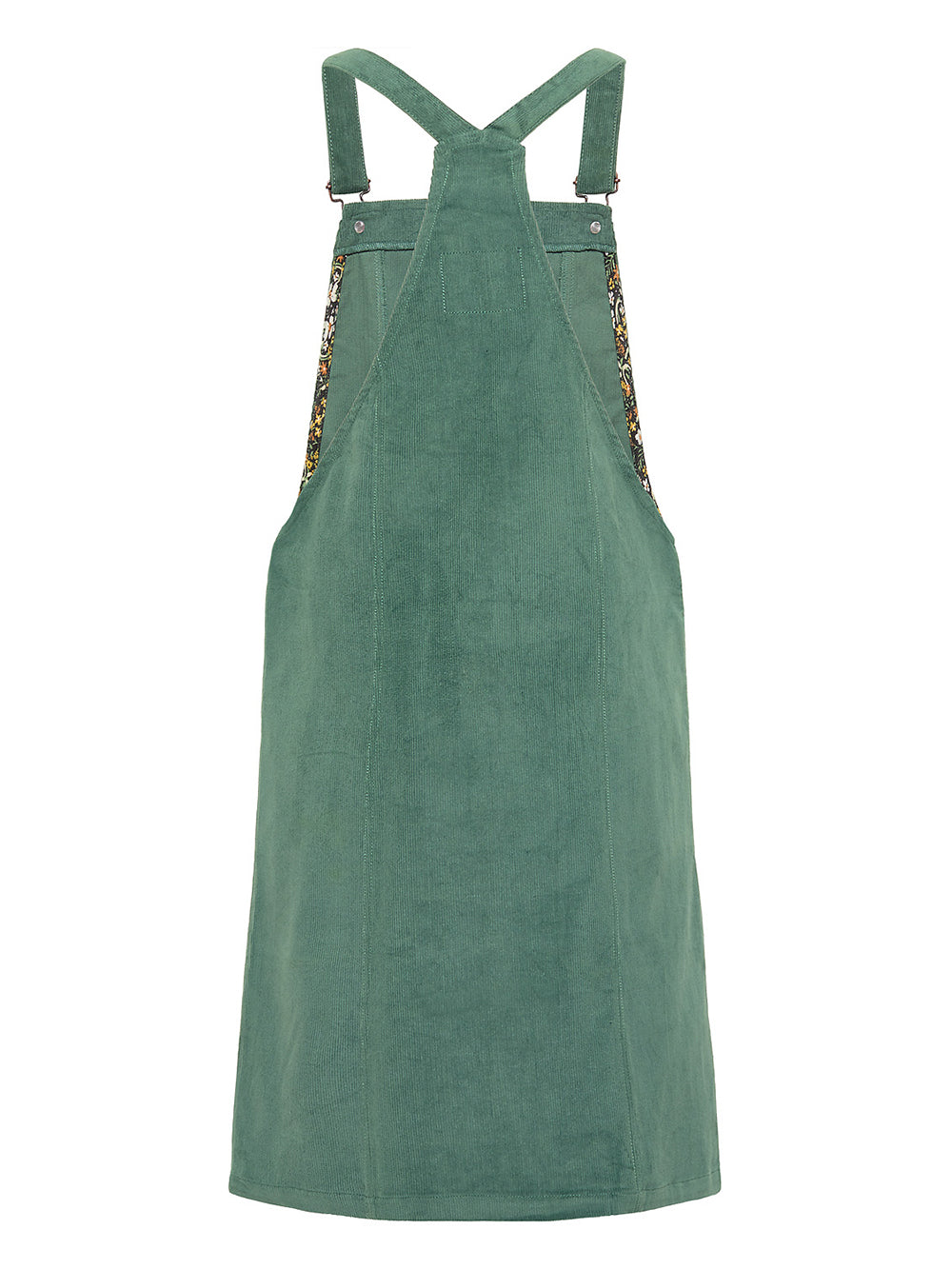 Robe velours côtelé vert fumée