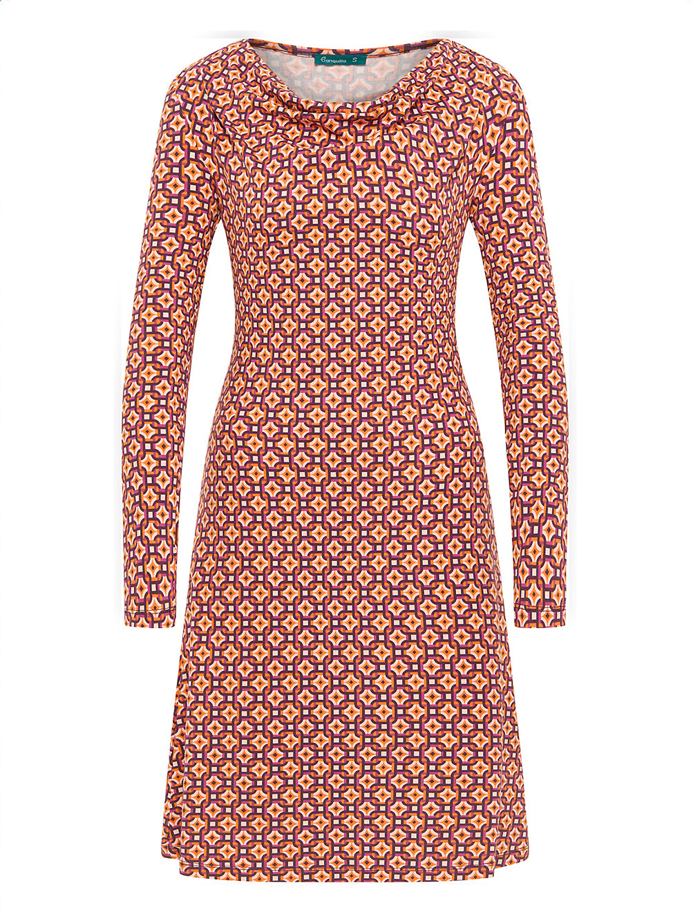 Kurzes Jersey-Kleid - tiles