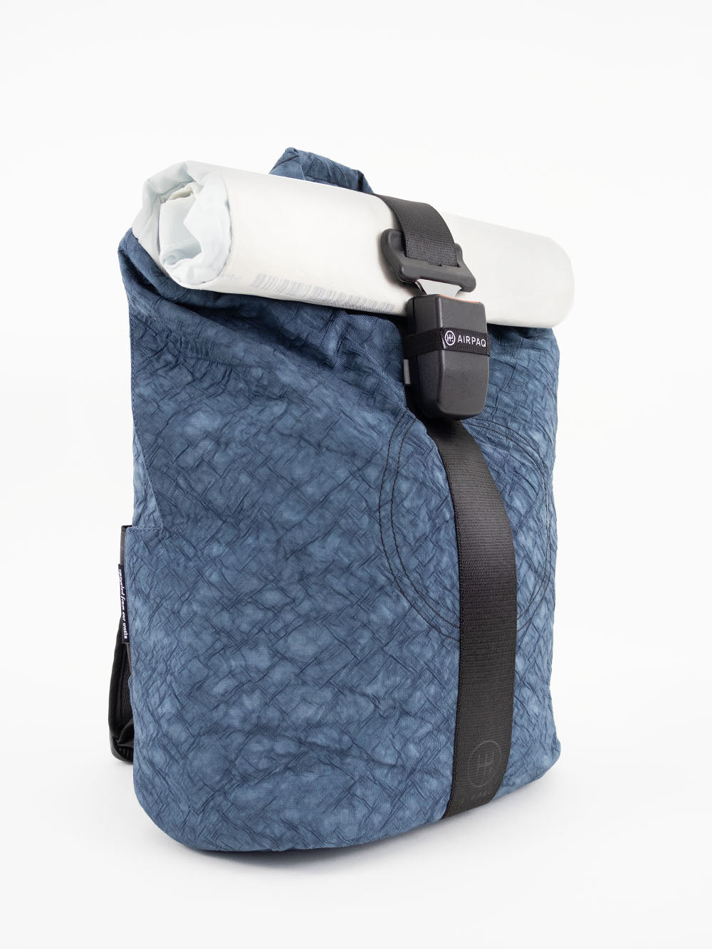 Airpaq sac à dos roll top - couleur bleu/blanc