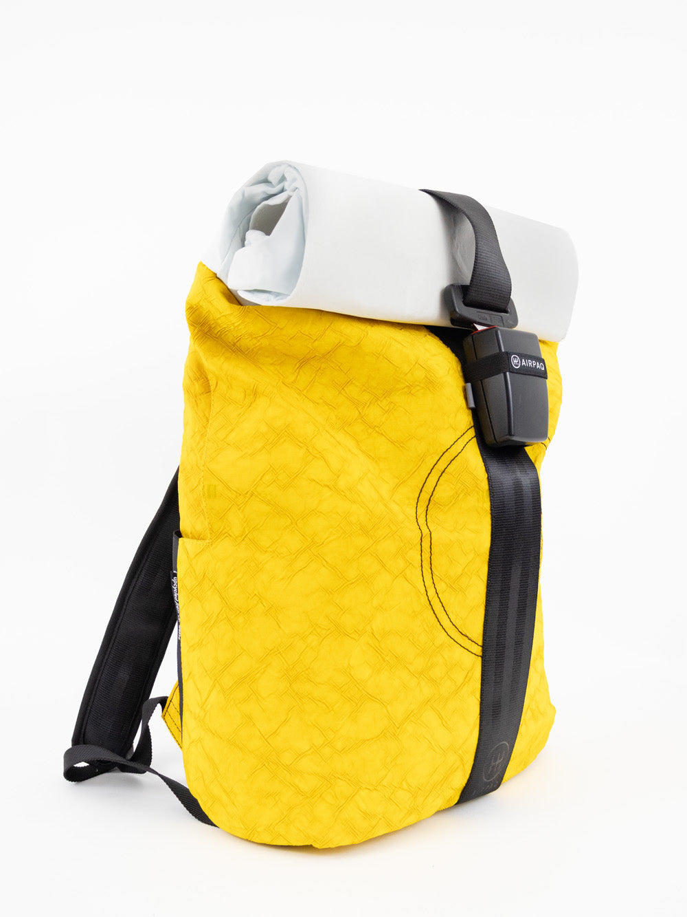 Airpaq Rucksack Rolltop - gelb/weiß gefärbt