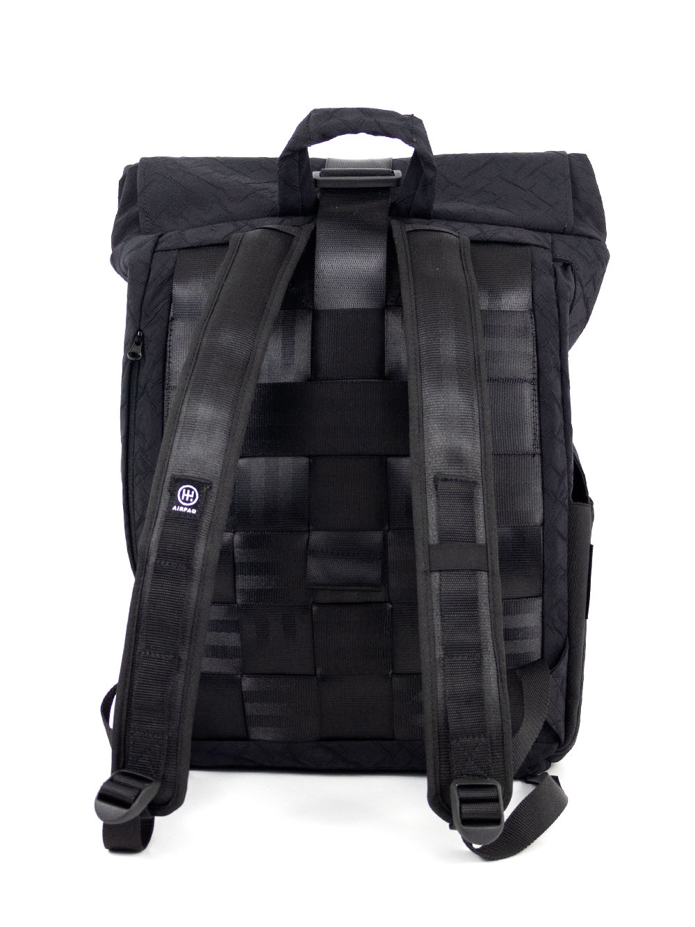 Airpaq Rucksack Rolltop - schwarz gefärbt