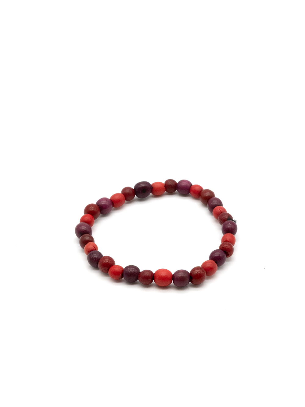 Armband Chirapu Dunkelrot Mix - aus den Chirilla-Samen von La Tagua