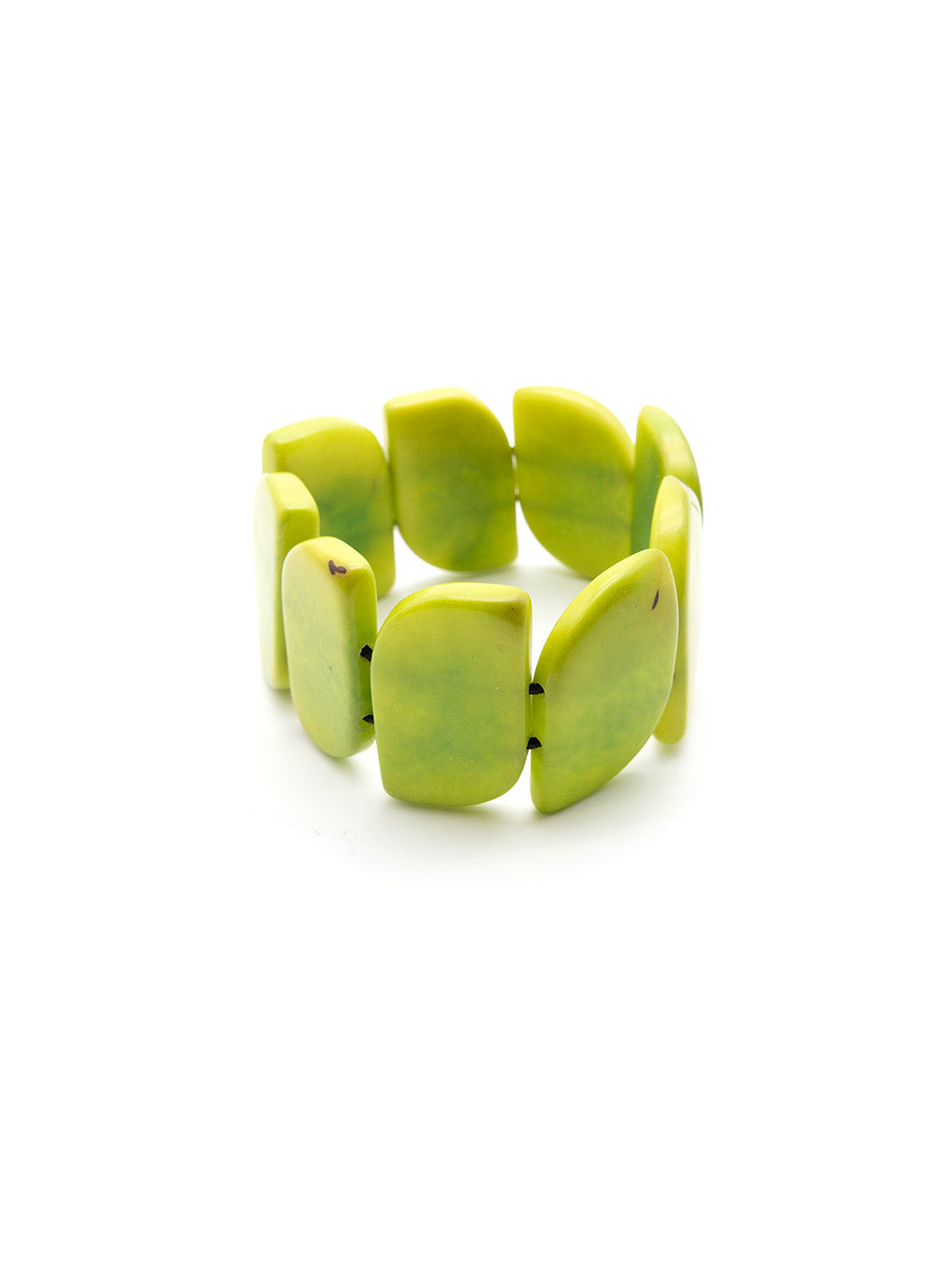 Armband Ecoapu Apfelgrün - La Tagua Nuss