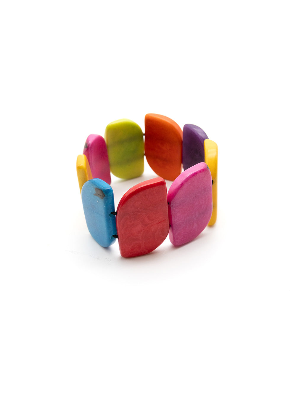 Armband Ecoapu Bunt - La Tagua Nuss
