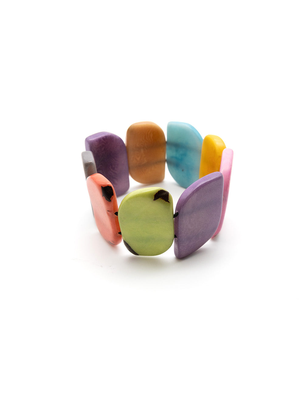 Armband Ecoapu Bunt Pastel - La Tagua Nuss