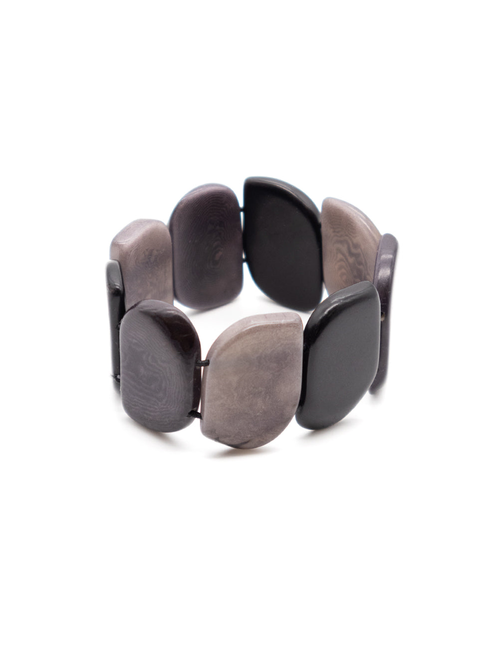 Armband Ecoapu grau - La Tagua Nuss