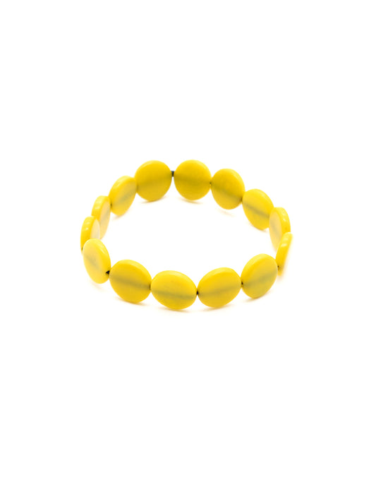 Armband Fichipu gelb - La Tagua Nuss