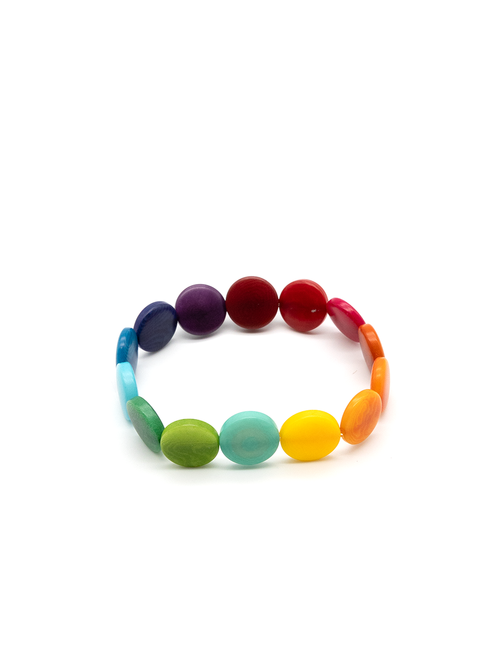Armband Fichipu Regenbogen - La Tagua Nuss