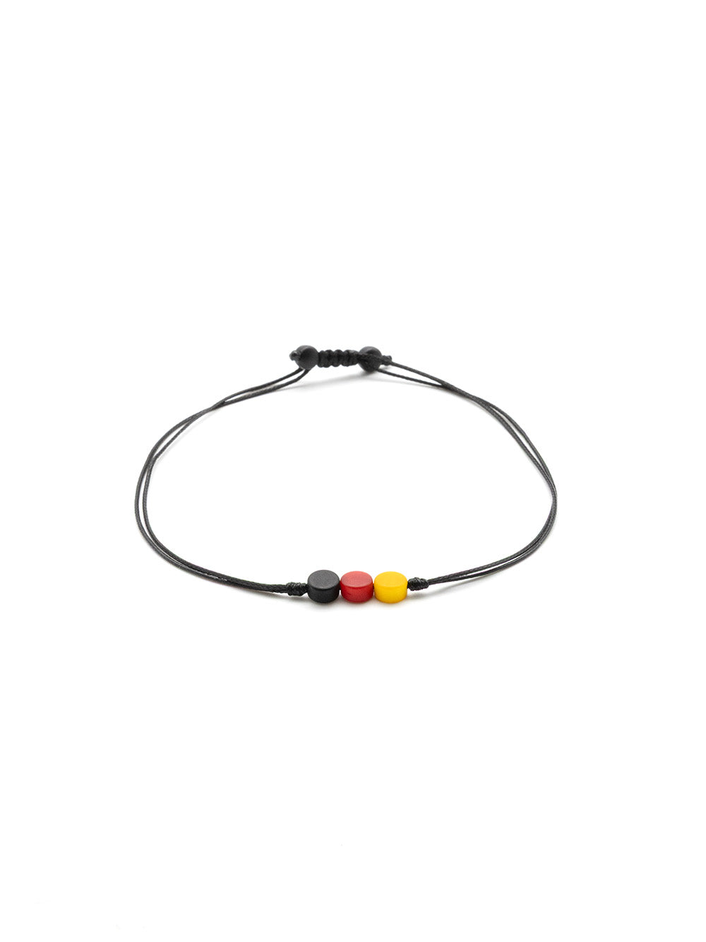 Armband Tripipu-DE schwarz rot gold - La Tagua Nuss