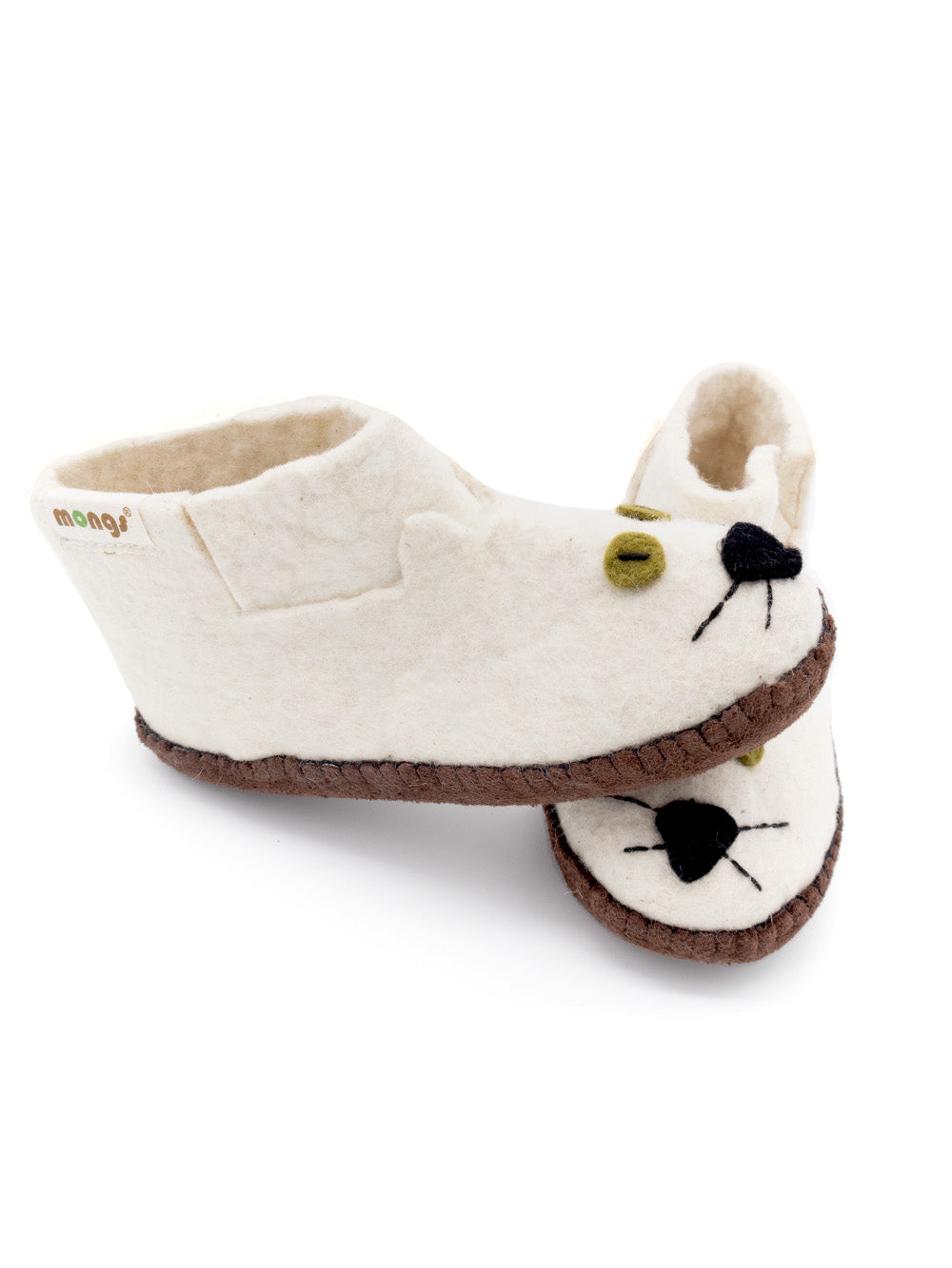 Mini mongs Kitty weiß - Kinderhausschuhe/Kinderpantoffeln