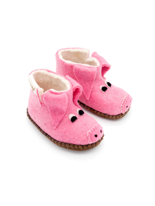 Mini mongs Piggy rosa - Kinderhausschuhe/Kinderpantoffeln