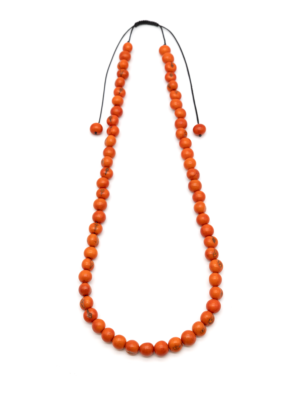 Halskette Azai Orange - aus den Azai Palmensamen von La Tagua