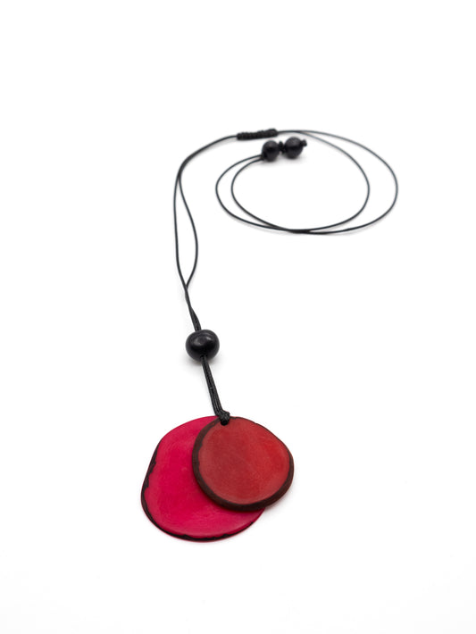 Necklace Chiloete purple/red