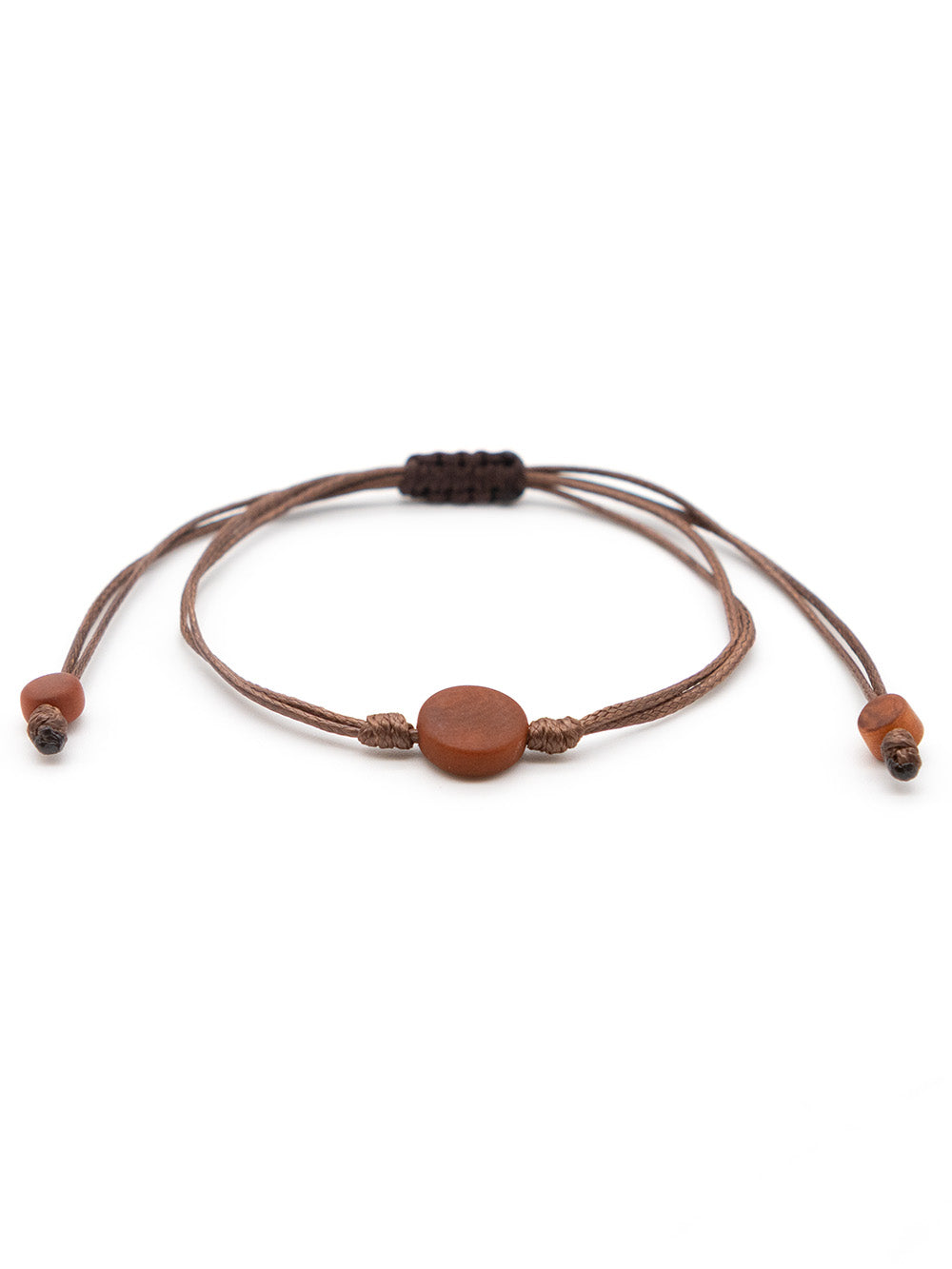 Armband Topu braun - La Tagua Nuss