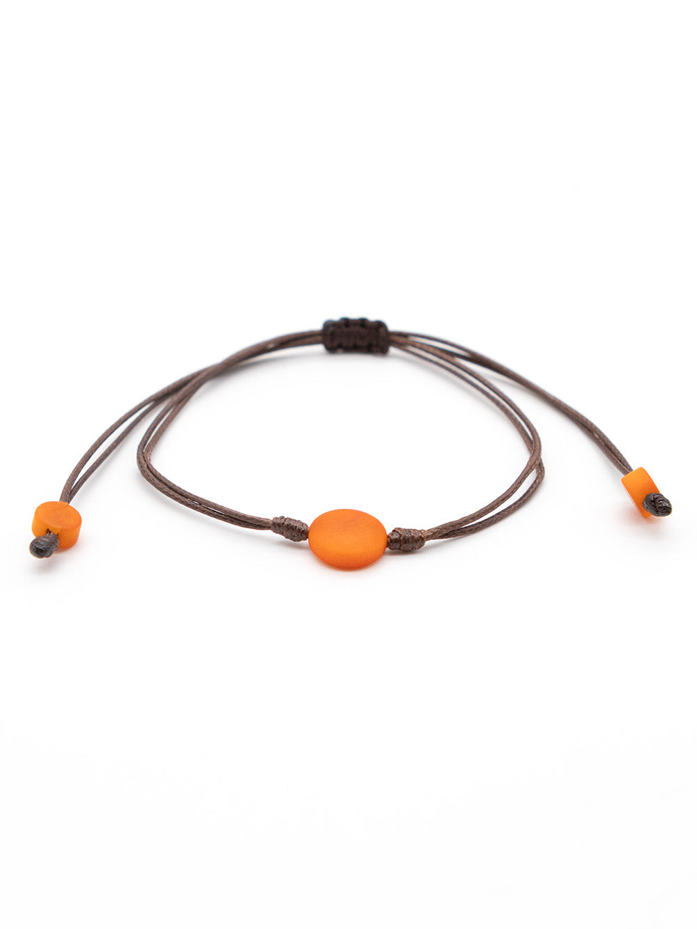Armband Topu orange - La Tagua Nuss