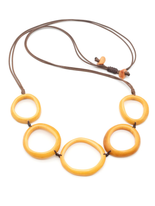 Halskette Samy Beige - La Tagua Nuss