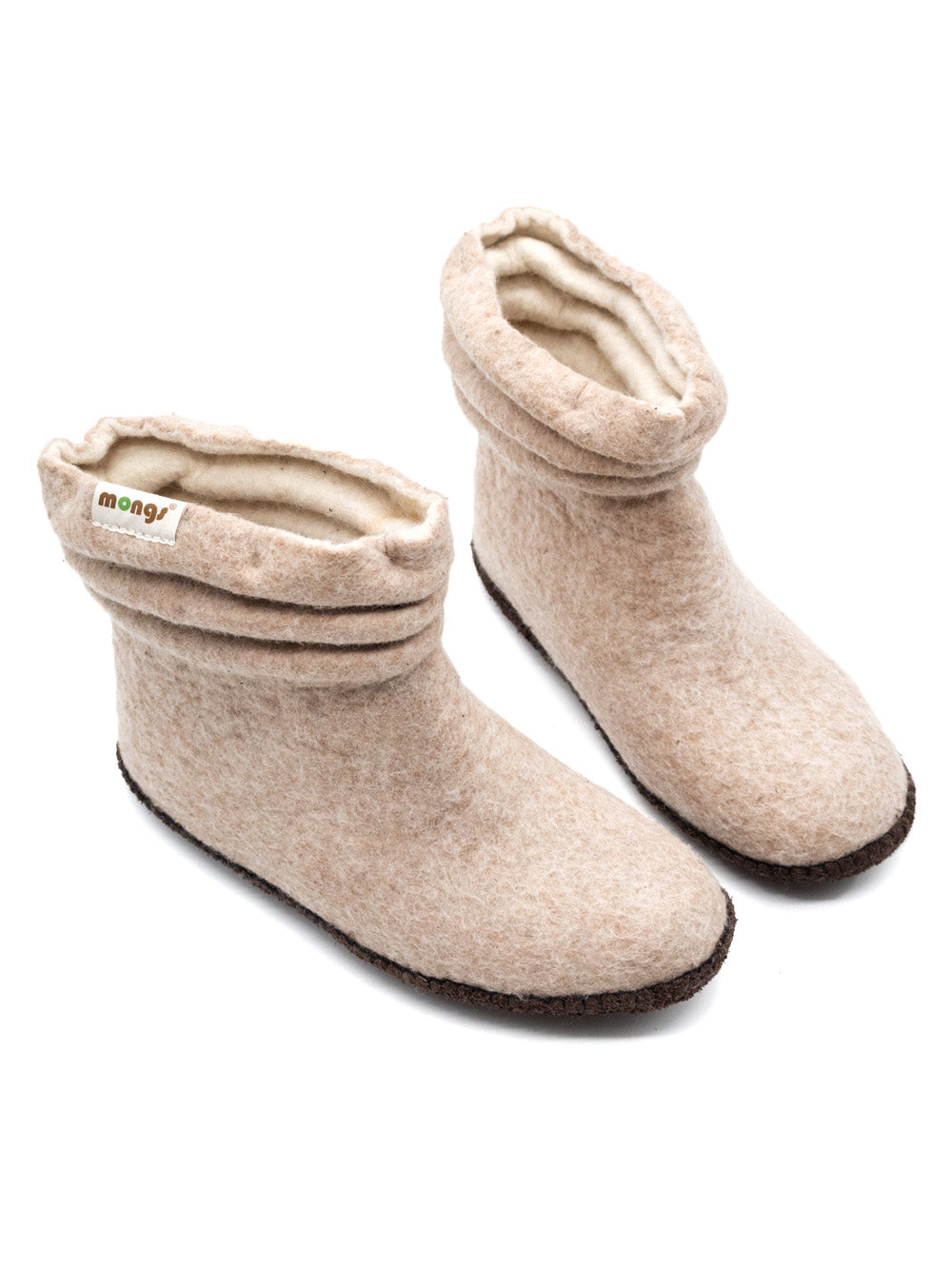 Lady Mongs beige - chaussons femme