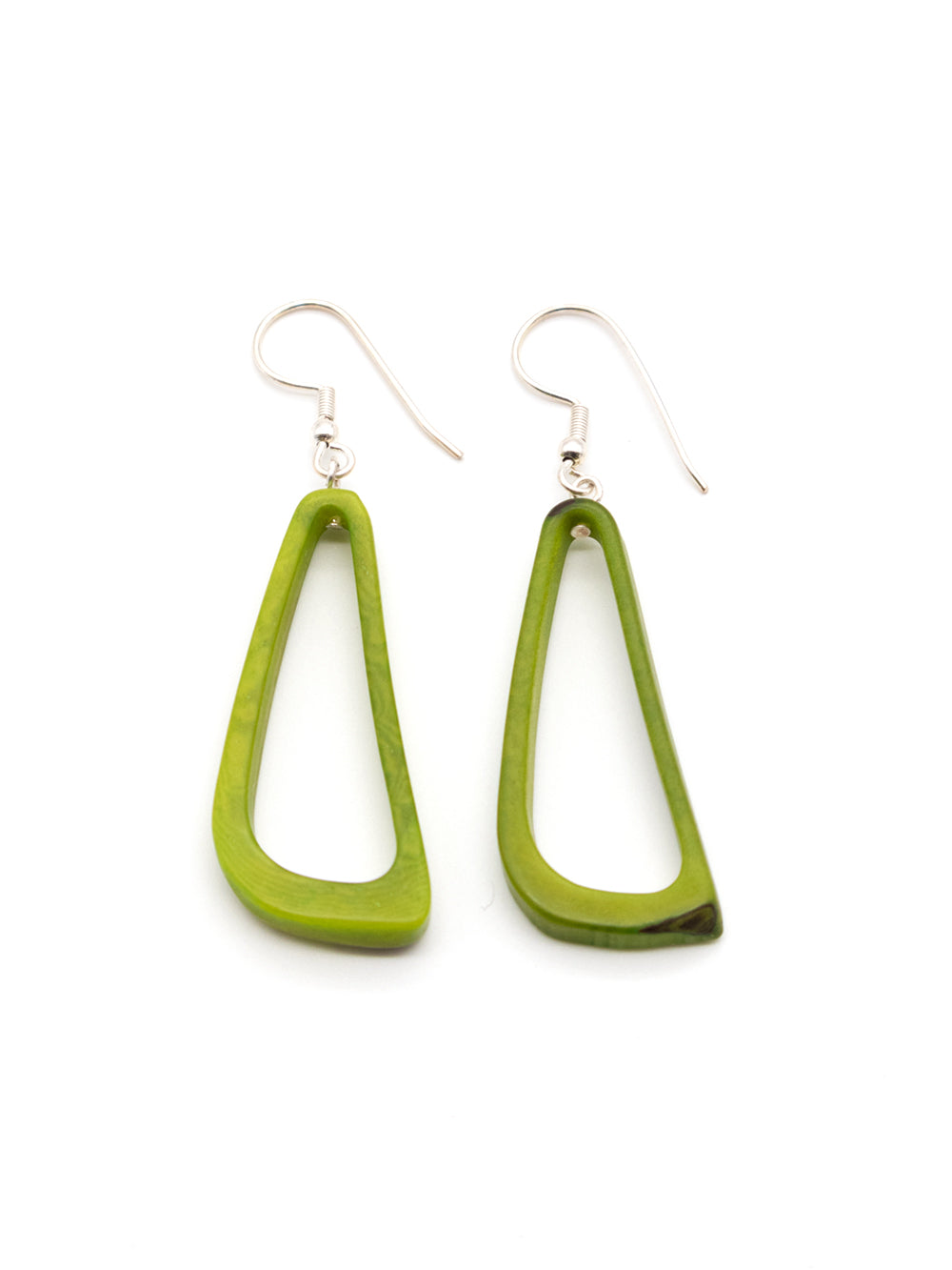 Earrings Celiret black - LaTagua nut silver
