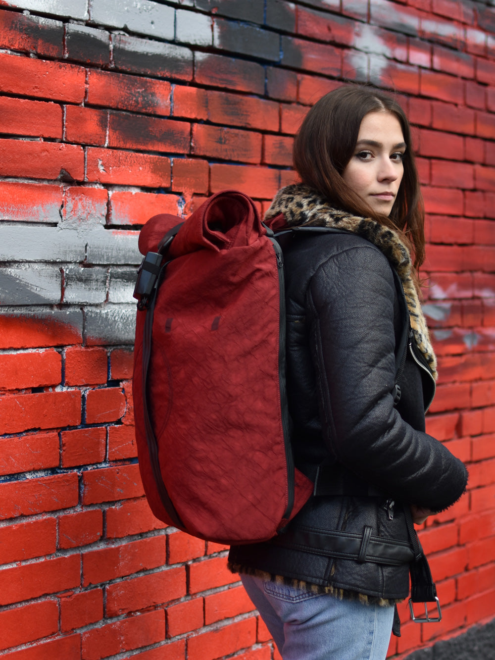 Airpaq Sac à dos Rolltop BIQ - coloré rouge