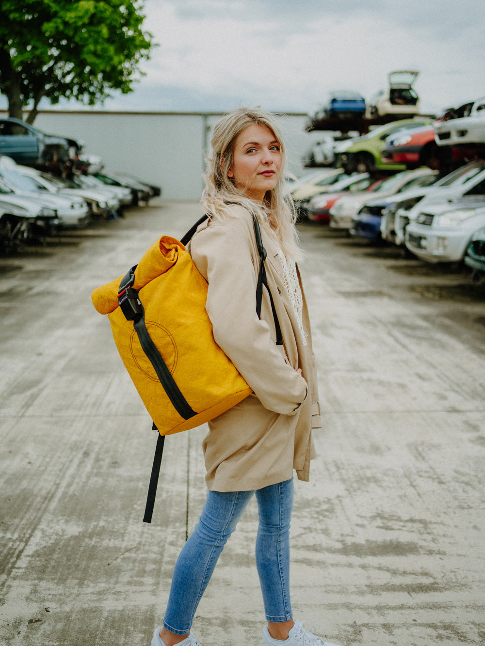 Airpaq sac à dos roll top - couleur jaune