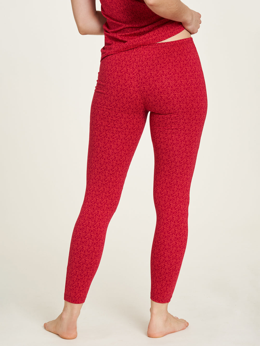 Jersey leggings swirls