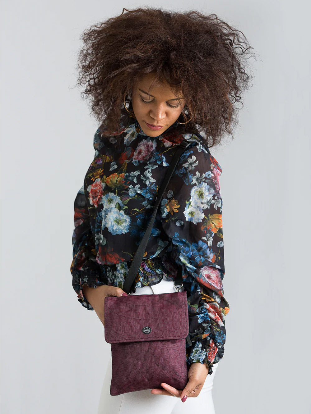 Sac à main Esc bordeaux