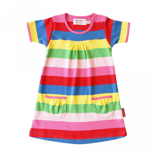 gestreiftes Kinder Kleid - Toby Tiger