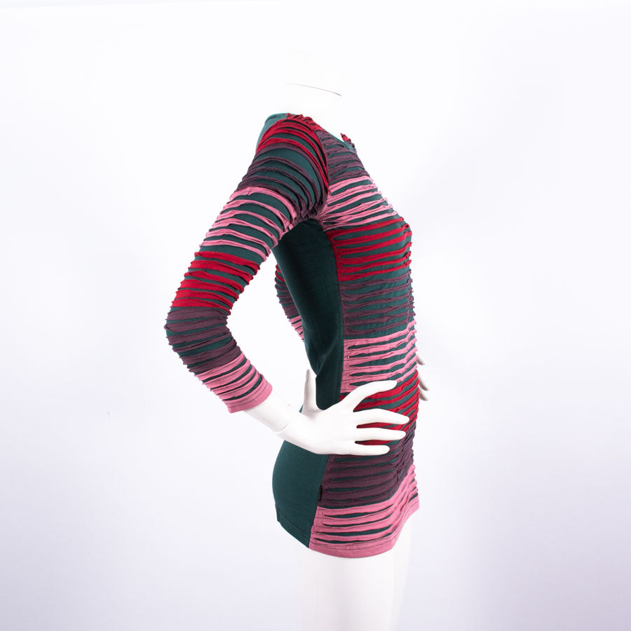 Body-hugging mini dress with long sleeves M