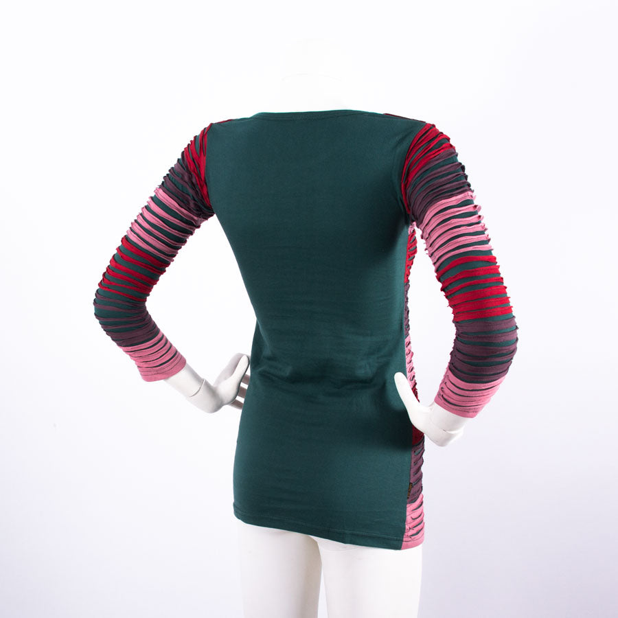 Body-hugging mini dress with long sleeves M