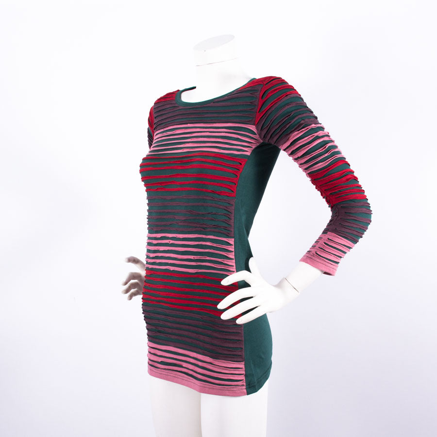 Body-hugging mini dress with long sleeves M