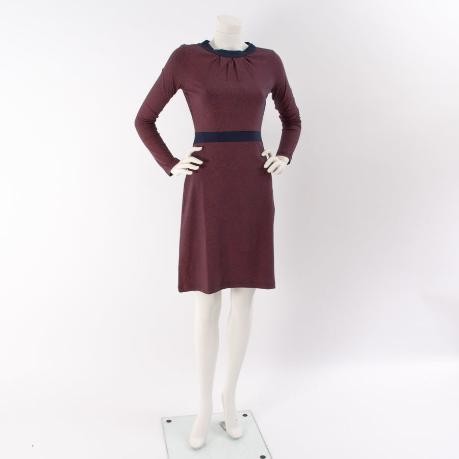 Robe midi en jersey de coton