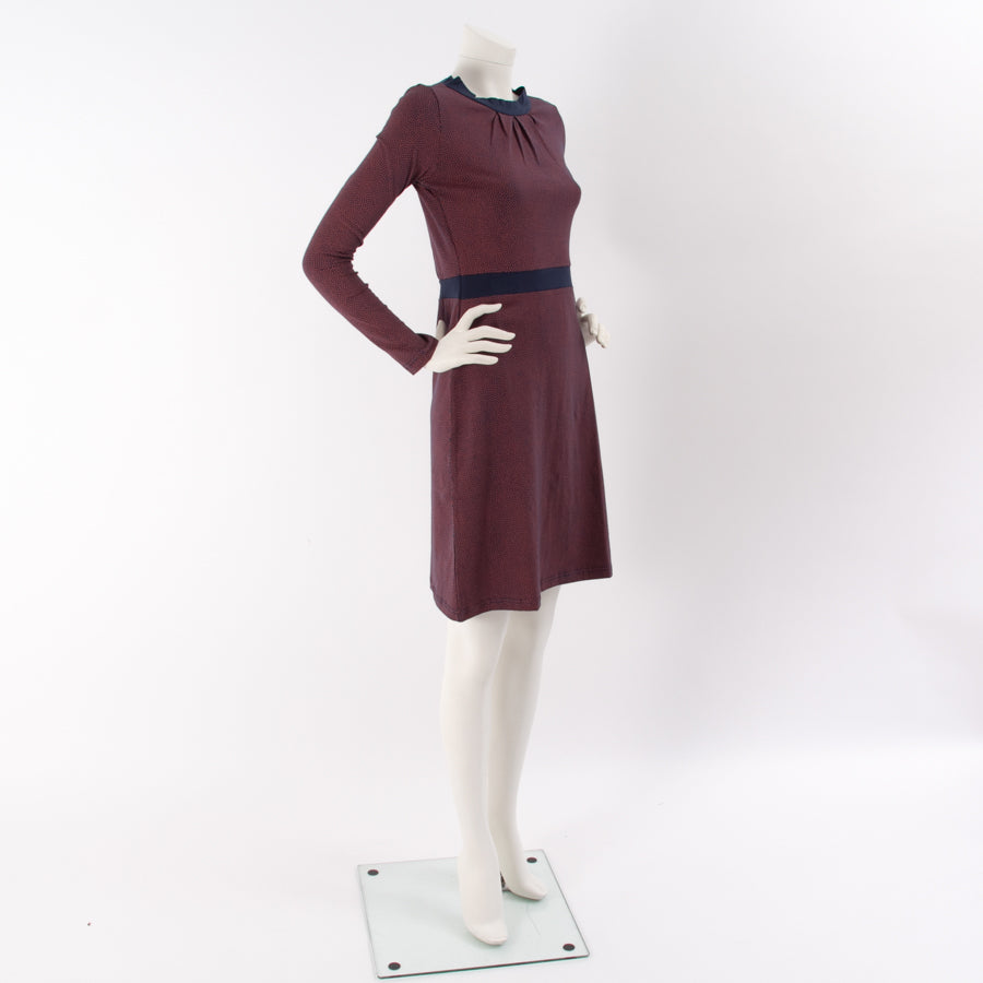 Robe midi en jersey de coton