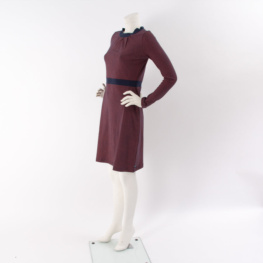 Robe midi en jersey de coton