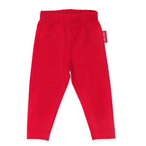 Legging rouge en coton biologique