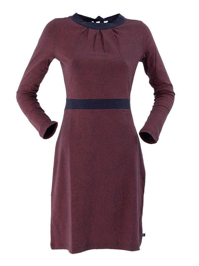 Robe midi en jersey de coton