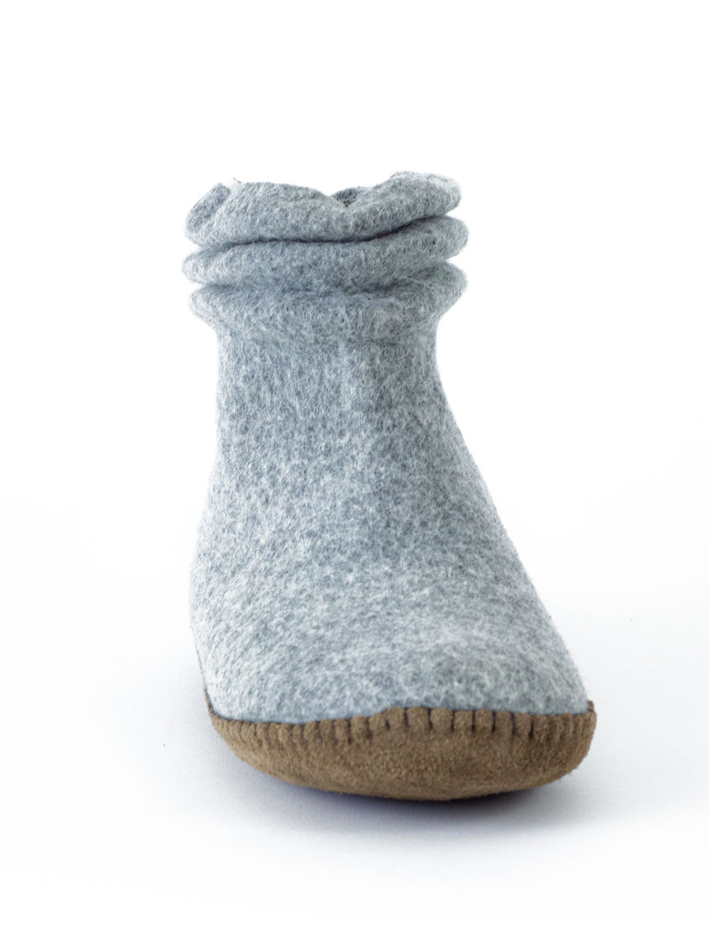 Lady Mongs gray - women's felt slippers