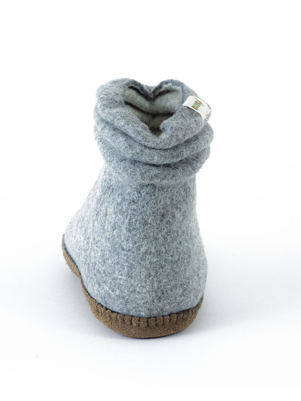 Lady Mongs gray - women's felt slippers