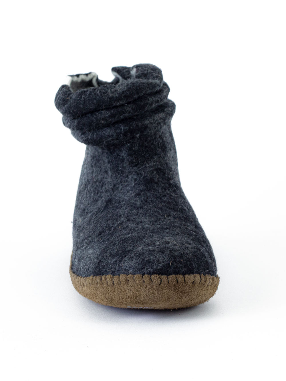 Lady Mongs black - women's felt slippers
