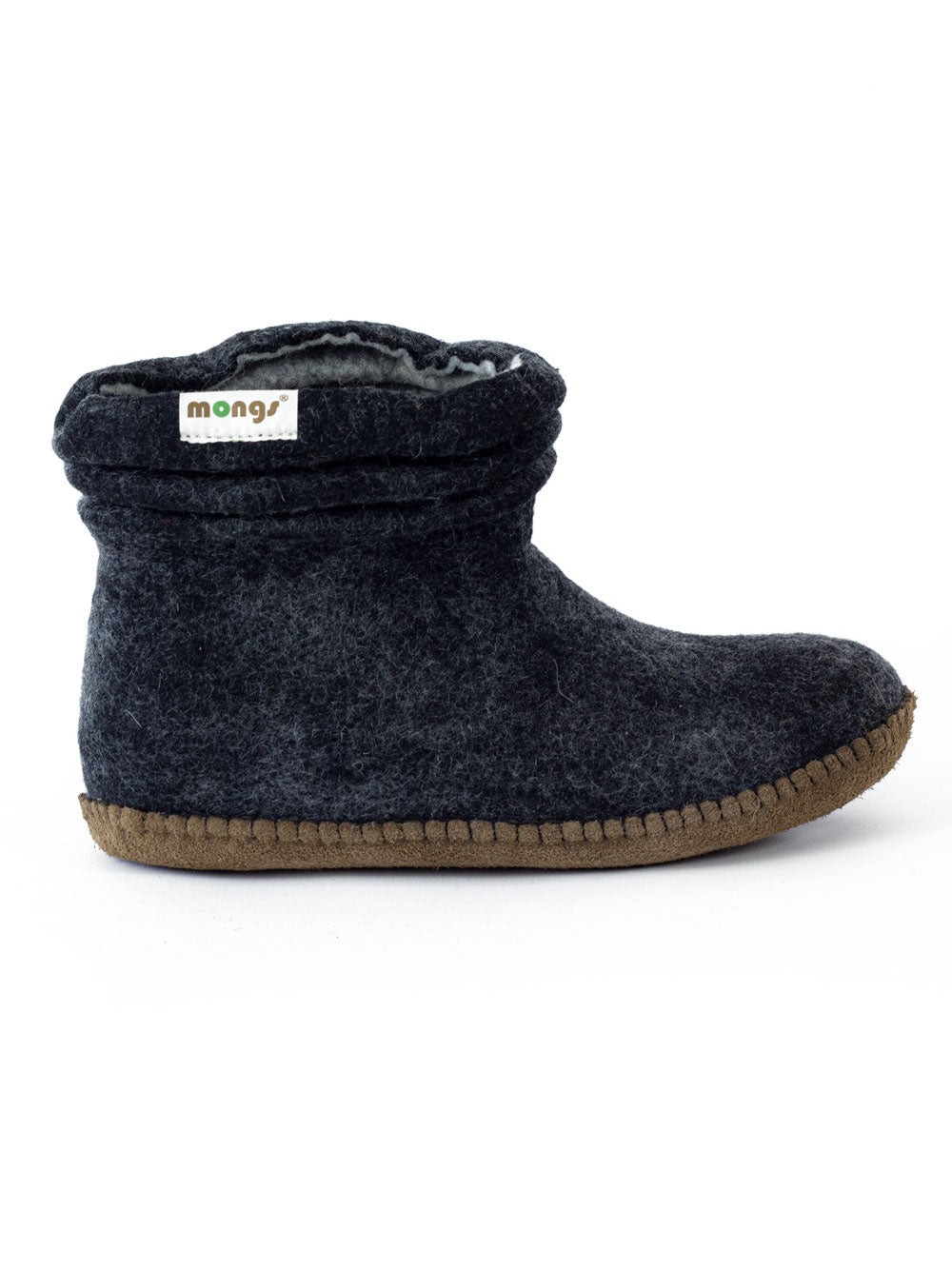 Lady Mongs black - women's felt slippers